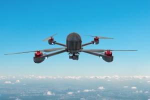  a drone up in the sky; copyright iStock