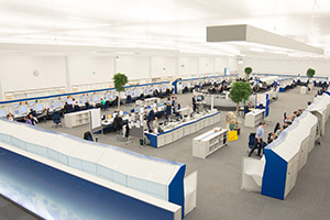 bird-eye view into the Karlsruhe Air space control centre