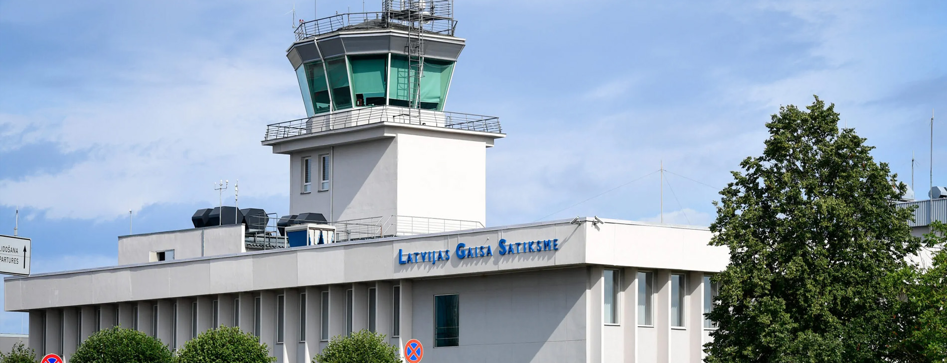 Tower vom Flughafen in Latvia